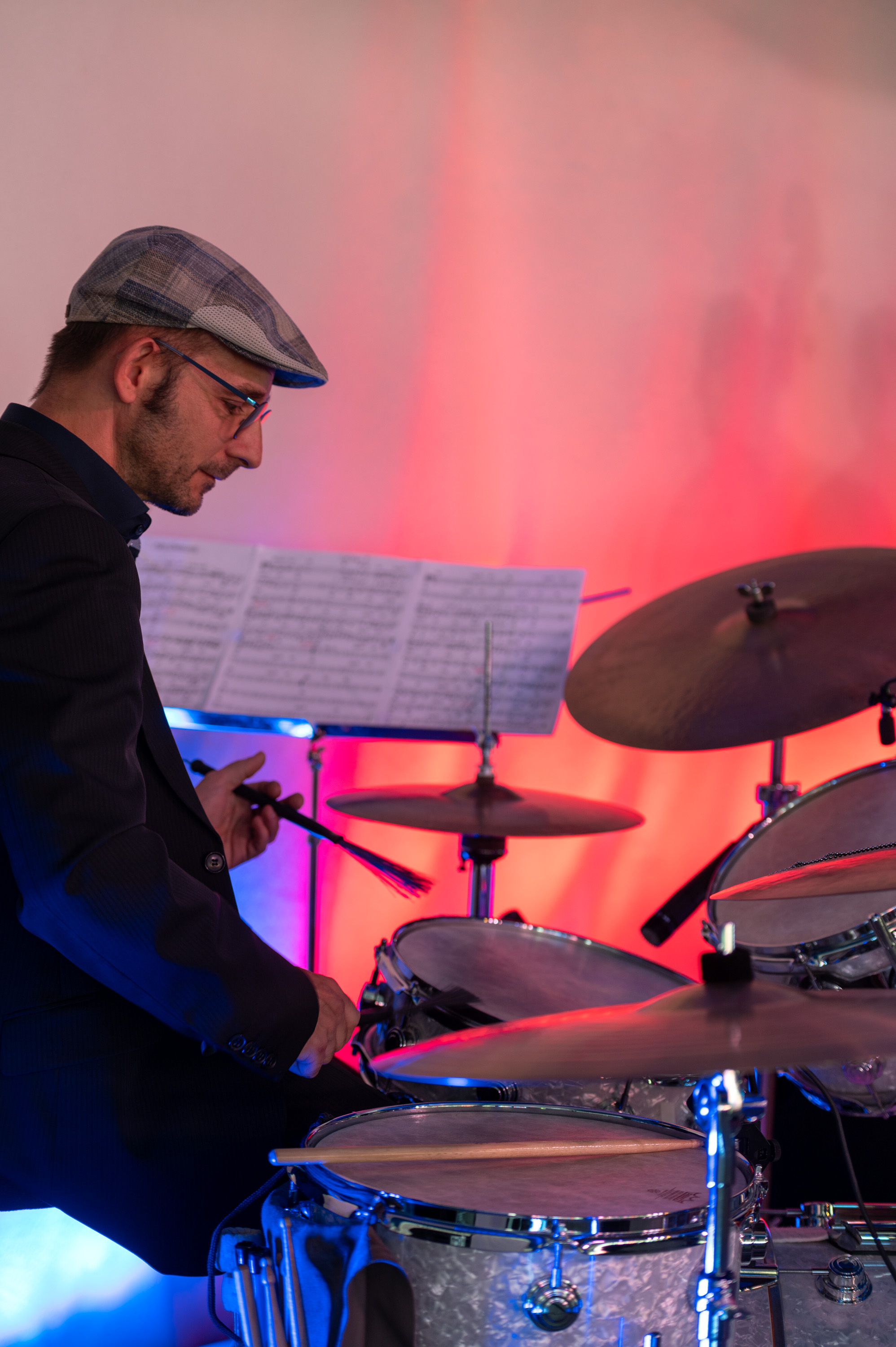 Gitarrist auf der Bühne